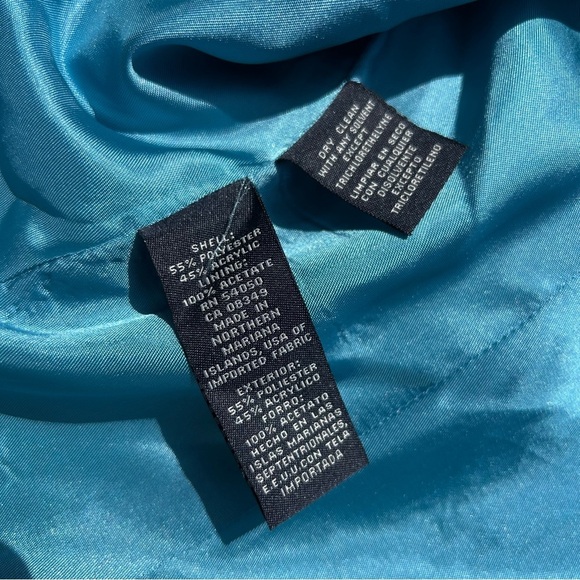 Green Tweed Blazer Jacket Size 16 Easter Spring Blue Old Money - Picture 5 of 9